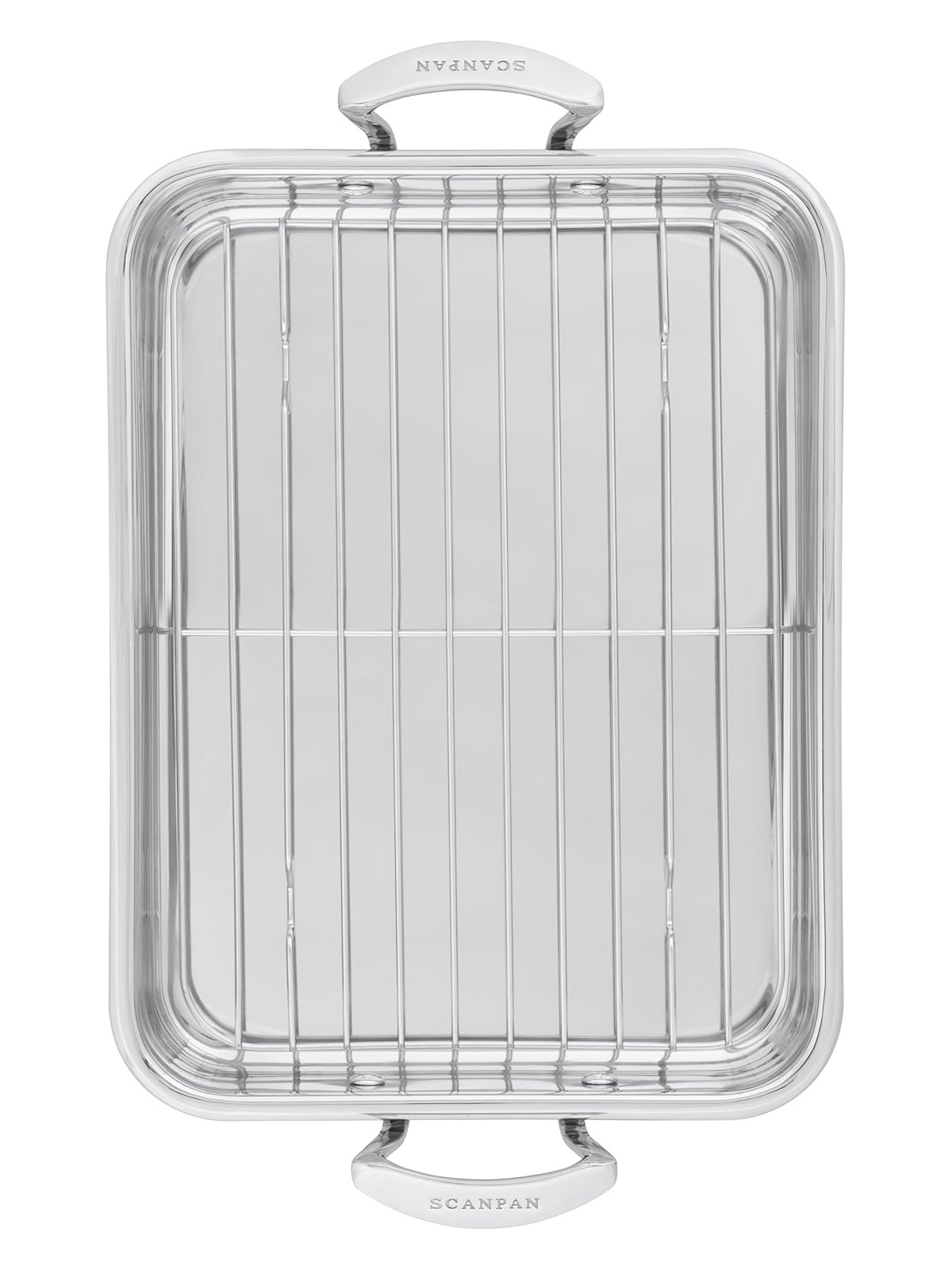 Scanpan Impact Roasting Pan with Rack, Metallic