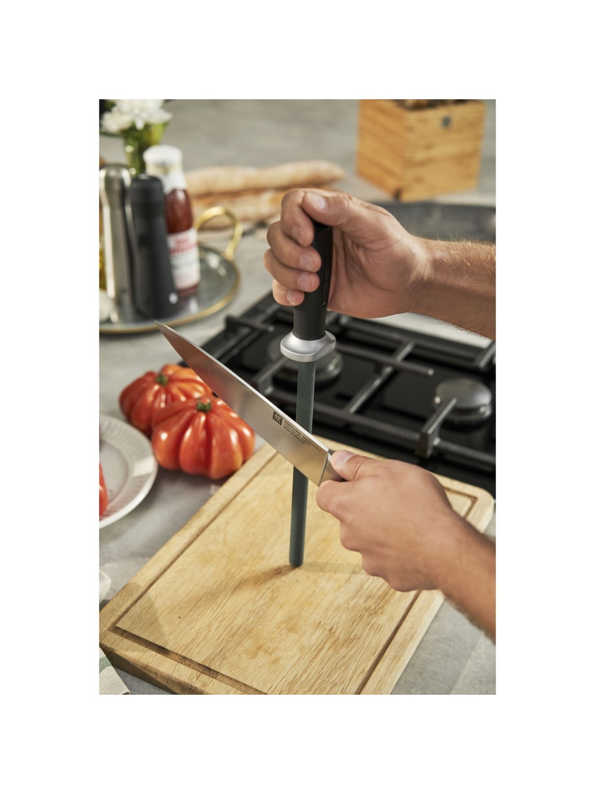 Zwilling Ceramic Sharpening Rod 23 cm – Professional Knife Honing Steel