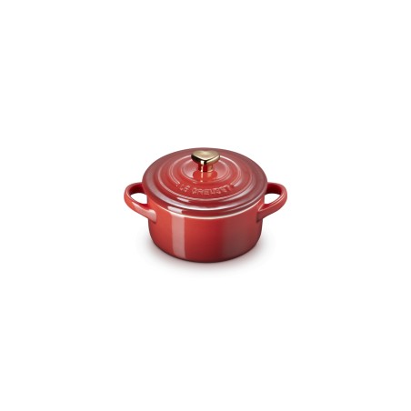 Le Creuset Stoneware Petite Casserole with Gold Heart Knob