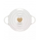 Le Creuset Stoneware Petite Casserole with Gold Heart Knob