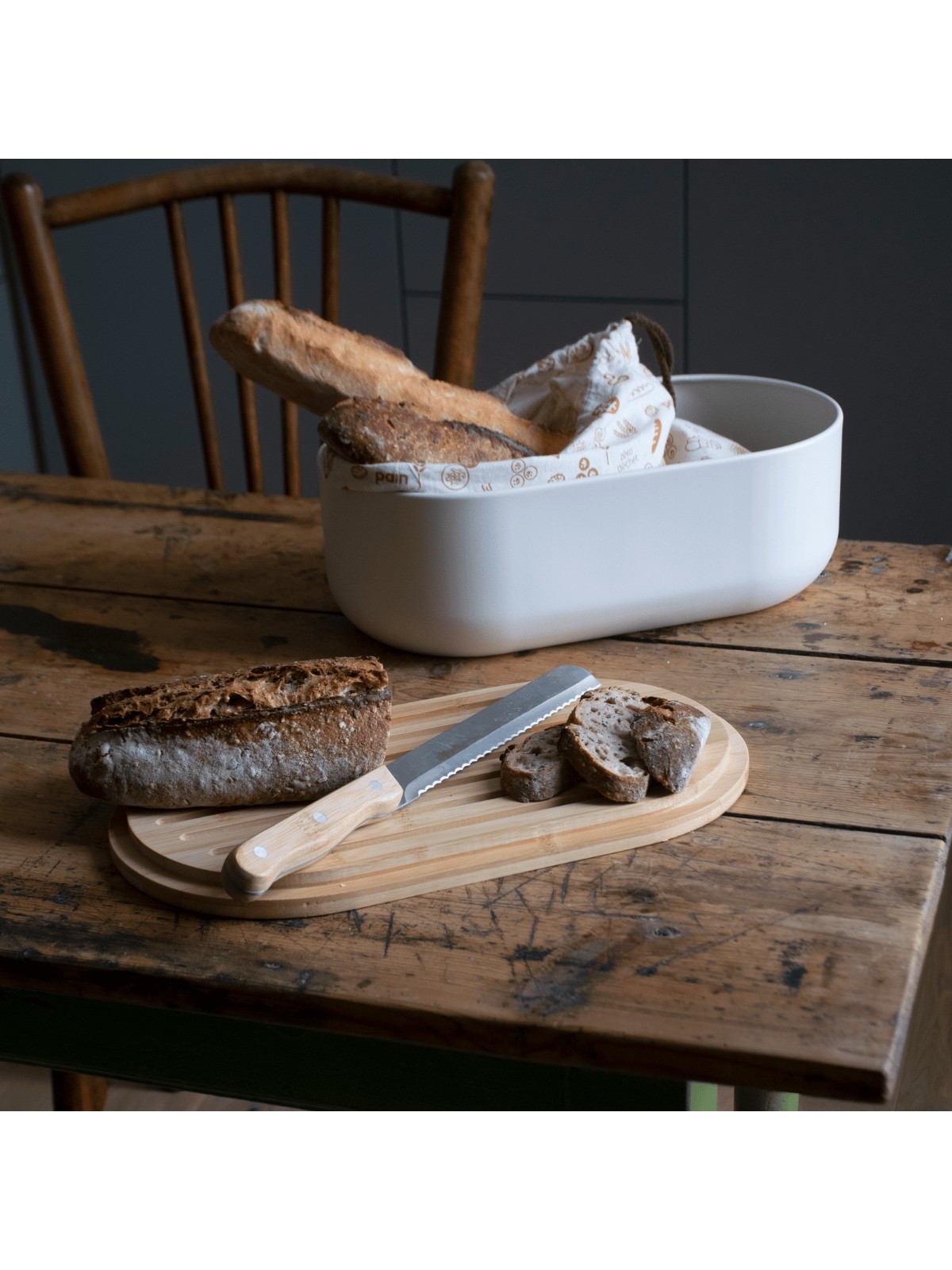 Pebbly Bread bin – 4 in 1 set