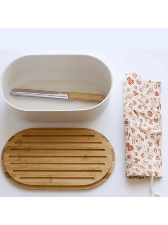 Pebbly Bread bin – 4 in 1 set