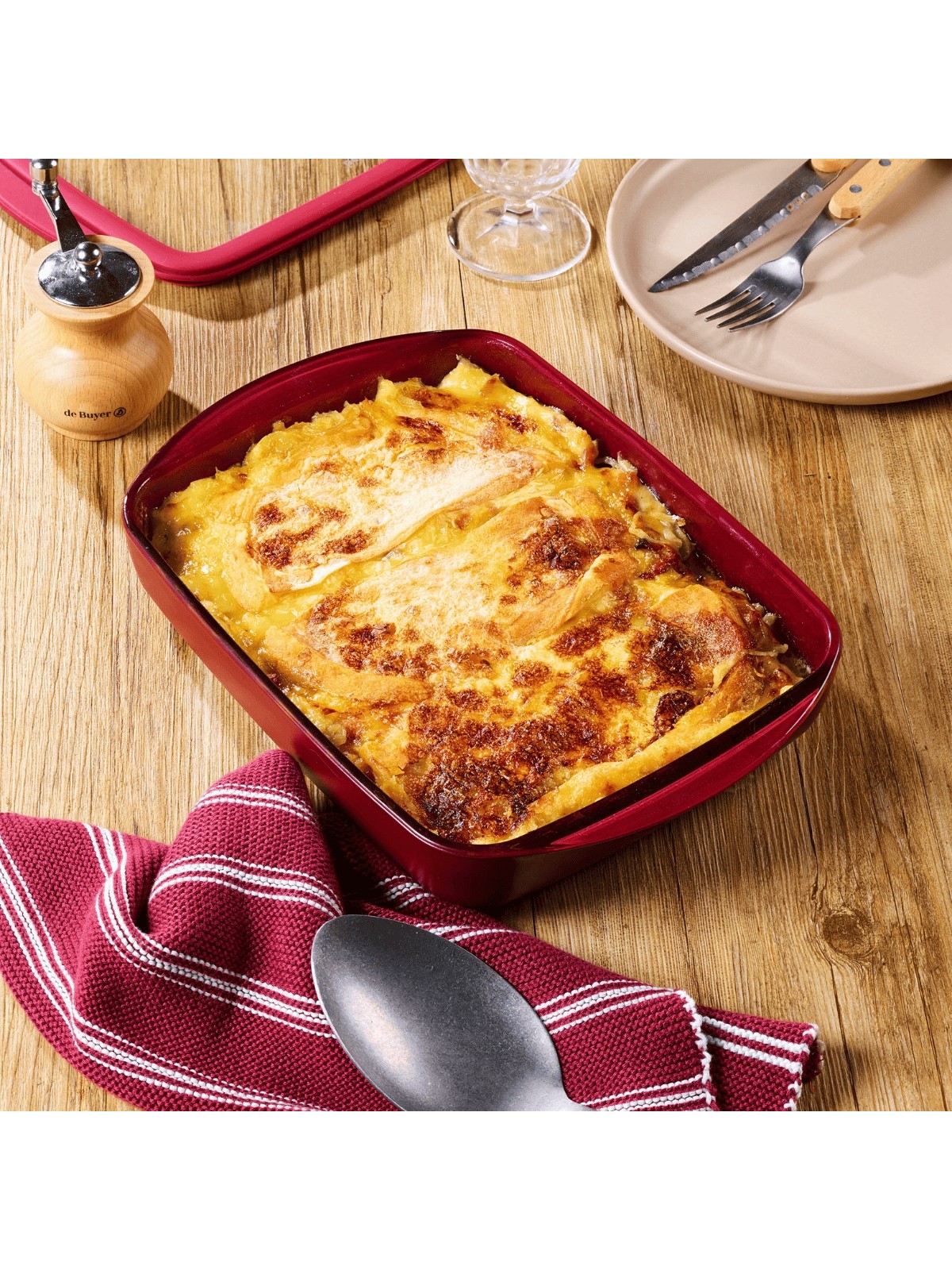 Pebbly borosilikaatklaasist ahjuvorm kaanega – 1,6 l