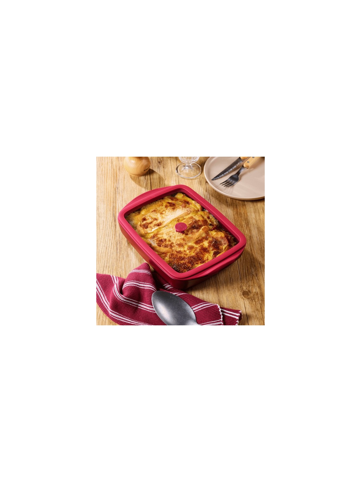 Pebbly borosilikaatklaasist ahjuvorm kaanega – 1,6 l