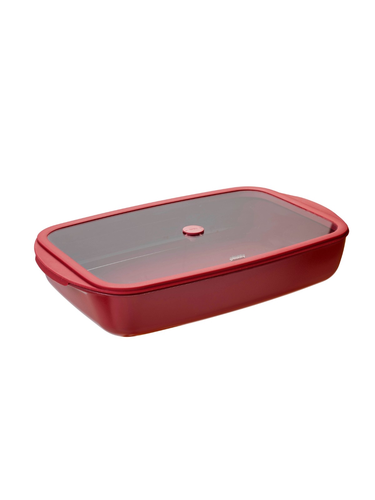 Pebbly Rectangular Borosilicate Glass Baking Dish with Lid – 3.6L Large Oven & Storage Dish