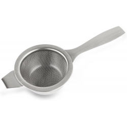 Grunwerg Café Olé Long Handled Tea Strainer with Drip Bowl
