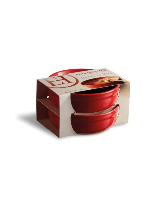 Emile Henry Crème Brûlée kepimo formelių rinkinys, 2 vnt.