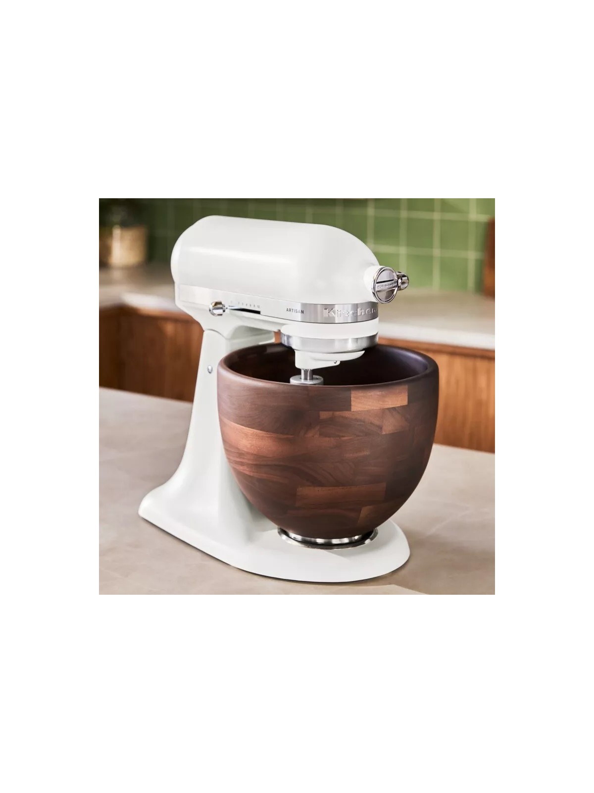 KitchenAid Mixer  Artisan 4,8L Porcelain Walnut Wood Bowl