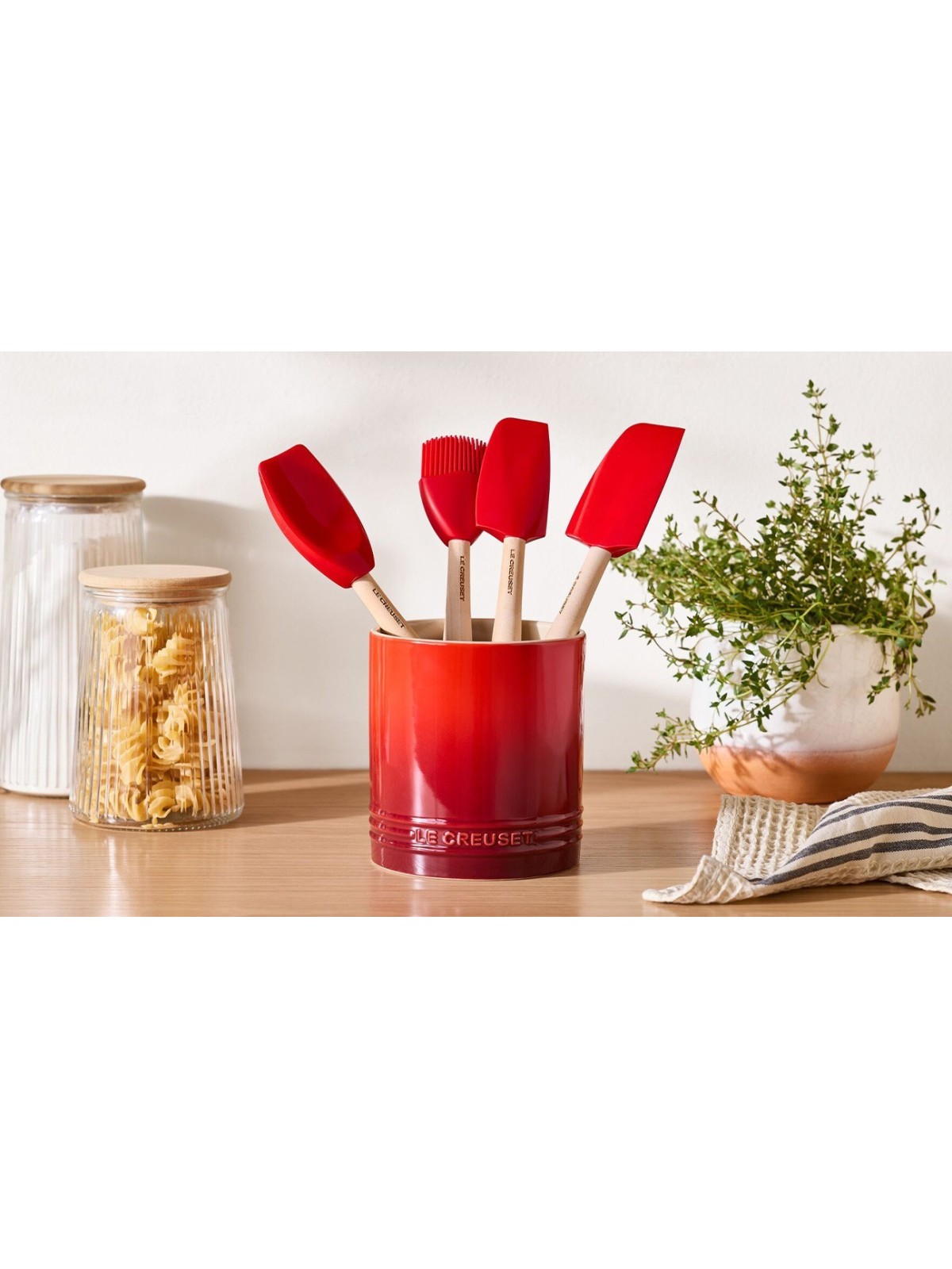 Le Creuset Stoneware Signature Utensil Jar