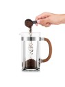 Bodum Chambord Franču kafijas prese 1,0 L, Valriekstu koka rokturis