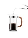 Bodum Chambord French Press Coffee Maker 1.0 L, Walnut Wood