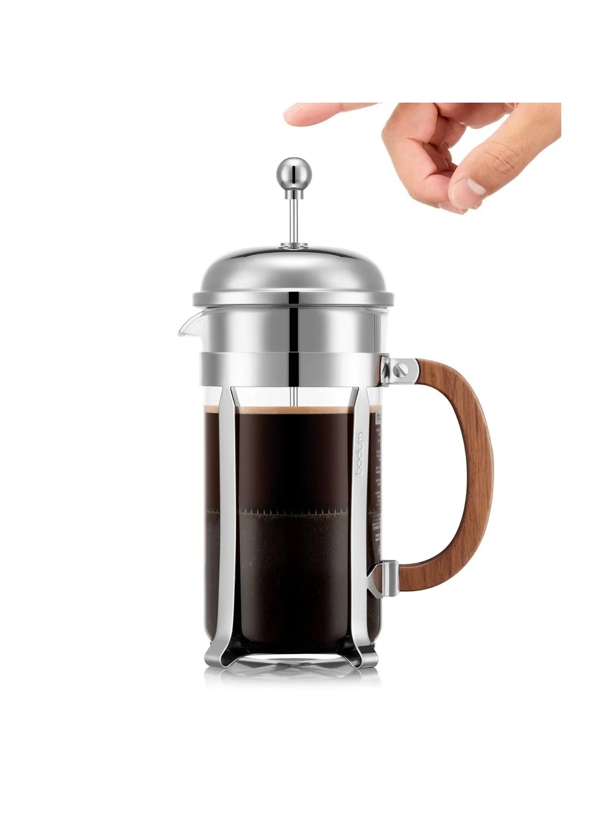 Bodum Chambord French Press Coffee Maker 1.0 L, Walnut Wood