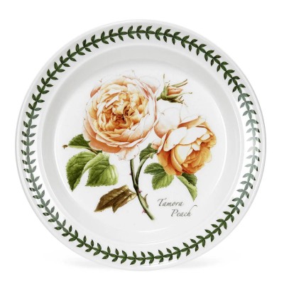 Portmeirion Botanic Roses Side Plates Tamora Peach, 20 cm