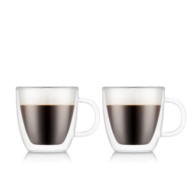 Bistro espreso puodelis, dvigubos sienelės, 0,15 l (2 vnt.)