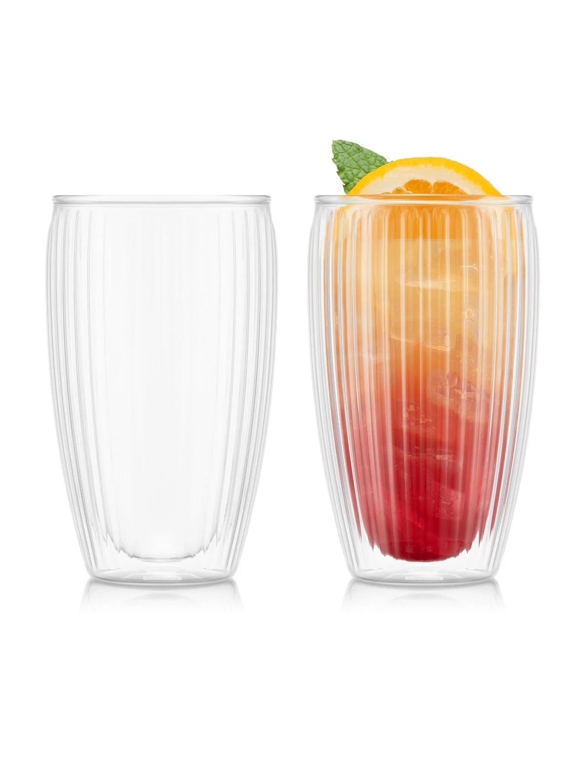 Bodum Pavina dubultsienu stikla glāzes, 0,45 l (2 gab.)