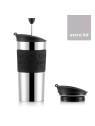Bodum Travel Press termo krūze ar papildu vāku, 0,35 l