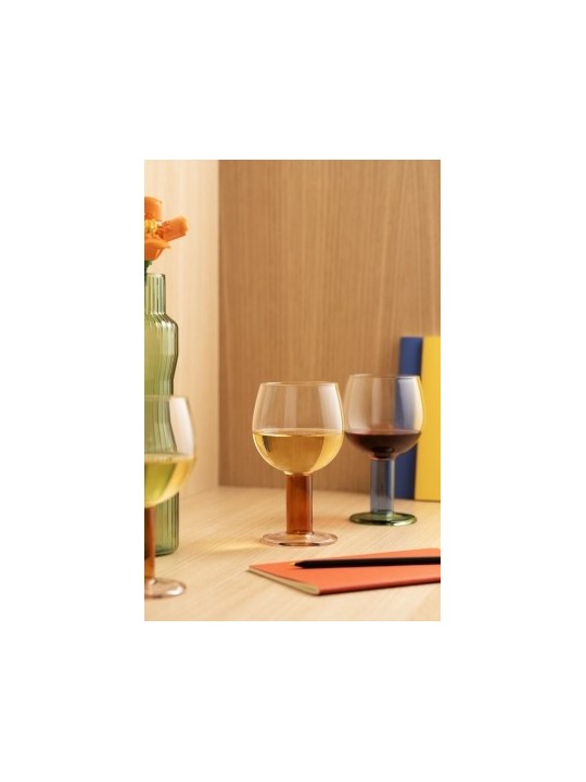 Bodum MoMa Chunky punase veini klaasid (2 tk)