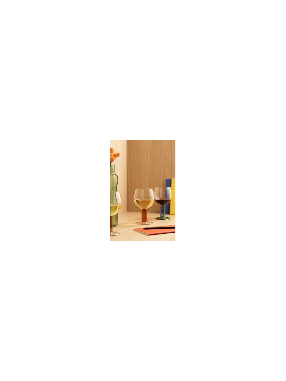 Bodum MoMa Chunky punase veini klaasid (2 tk)