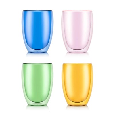 Bodum MoMa Pavina Double Wall Glasses, 0.35 L (Set of 4)