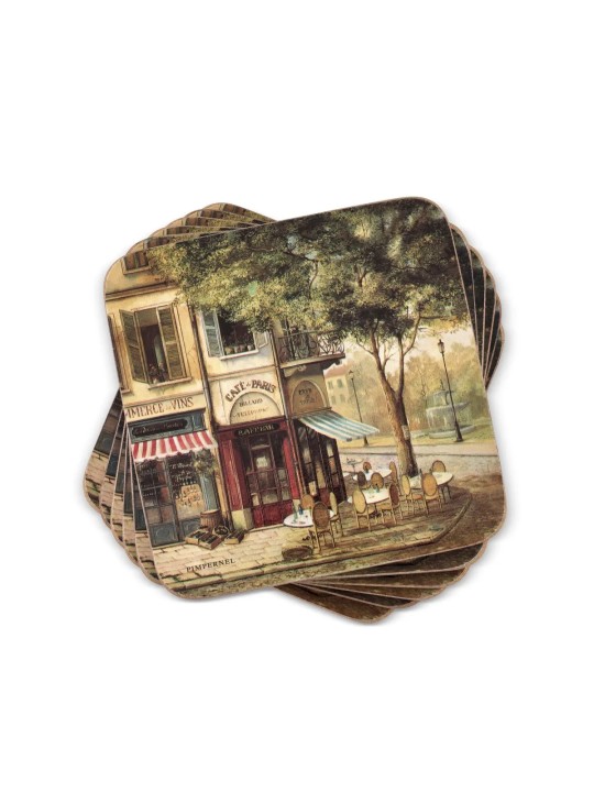 Pimpernel Parisian Scenes lasinaluset, setti 6 kpl