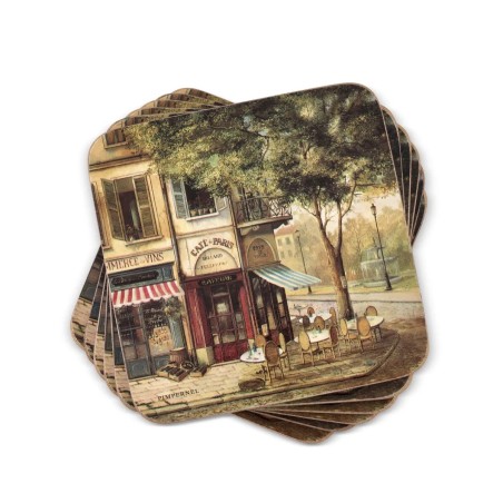 Pimpernel Parisian Scenes lasinaluset, setti 6 kpl
