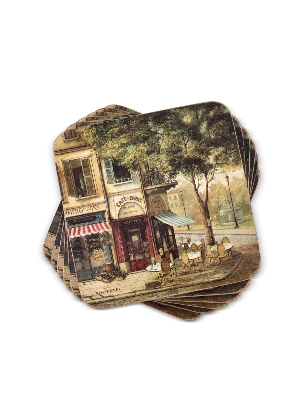 Pimpernel Parisian Scenes lasinaluset, setti 6 kpl
