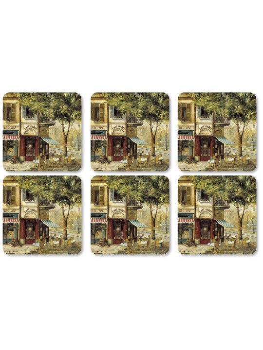 Pimpernel Parisian Scenes подставки, набор 6 шт.