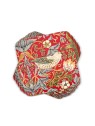 Morris & Co. Strawberry Thief punaiset lasinaluset, setti 6 kpl