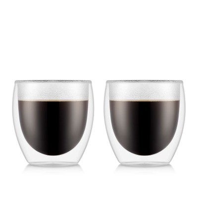 Bodum Pavina dvigubų sienelių stiklinė, 0,25 l (2 vnt.)