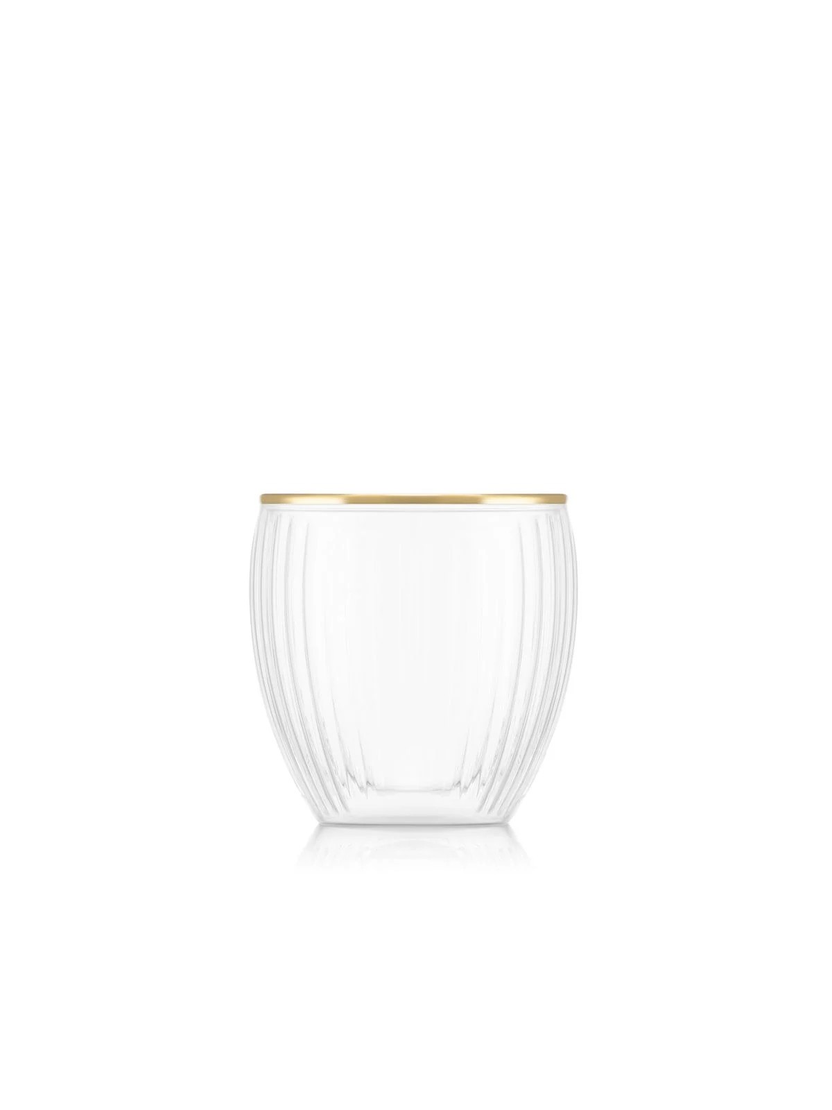 Bodum Pavina стакан с двойными стенками и золотым ободком, 0,2 л (2 шт.)