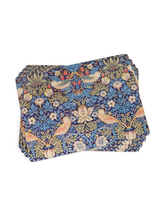 Morris & Co. Strawberry Thief placemats, set of 4