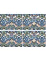 Morris & Co. Strawberry Thief placemats, set of 4