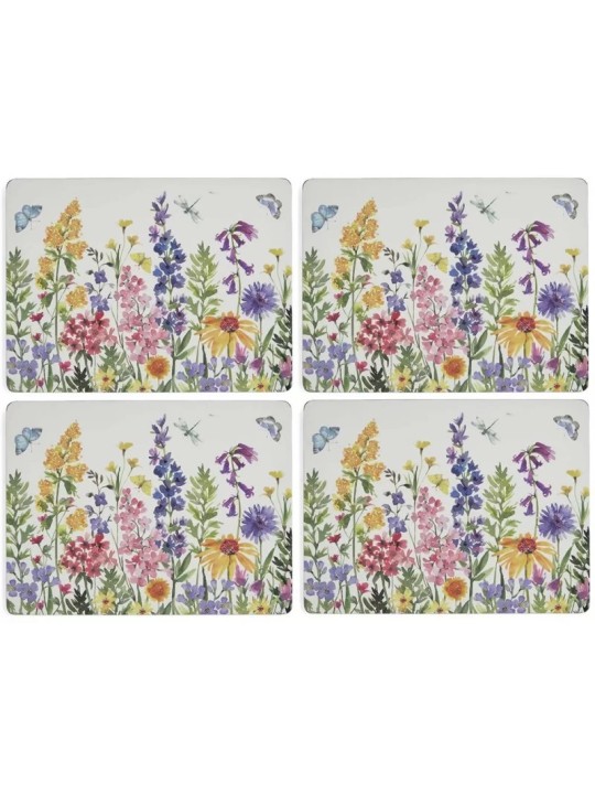 Pimpernel Wildflowers Set of 4 Large Placemats