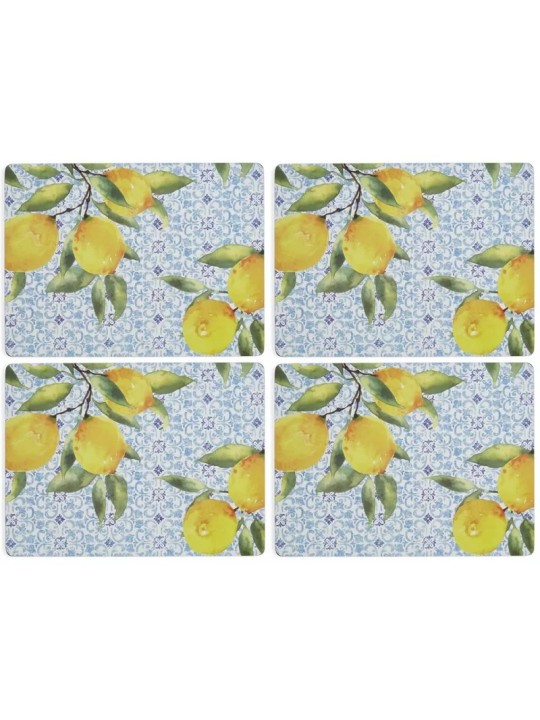 Pimpernel Amalfi Lemons Set of 4 Large Placemats