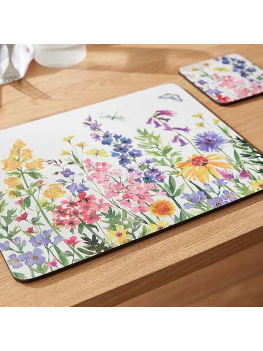 Pimpernel Wildflowers Set of 4 Large Placemats