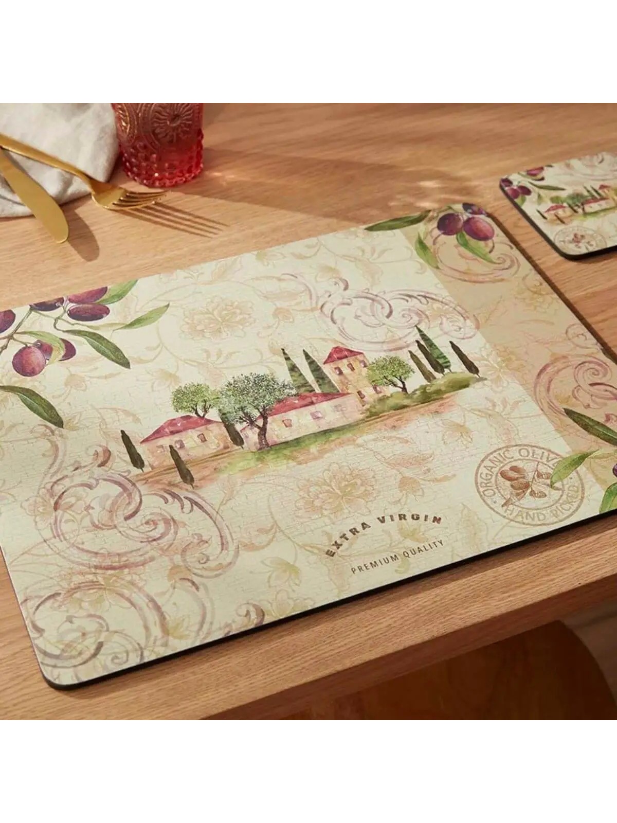 Pimpernel Olive Orchard Set of 4 Large Placemats