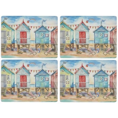 Pimpernel Beach Huts Set of 4 Large Placemats