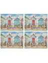 Pimpernel Beach Huts Set of 4 Large Placemats