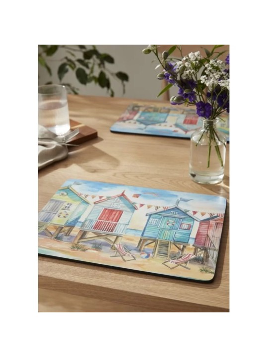 Pimpernel Beach Huts Set of 4 Large Placemats