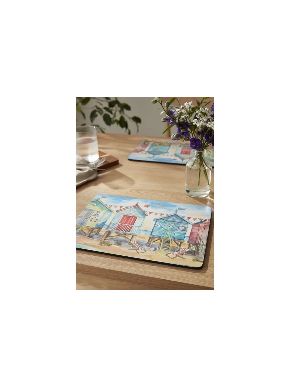 Pimpernel Beach Huts Set of 4 Large Placemats
