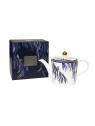Portmeirion Sara Miller Anniversary Teapot, Feather Tail