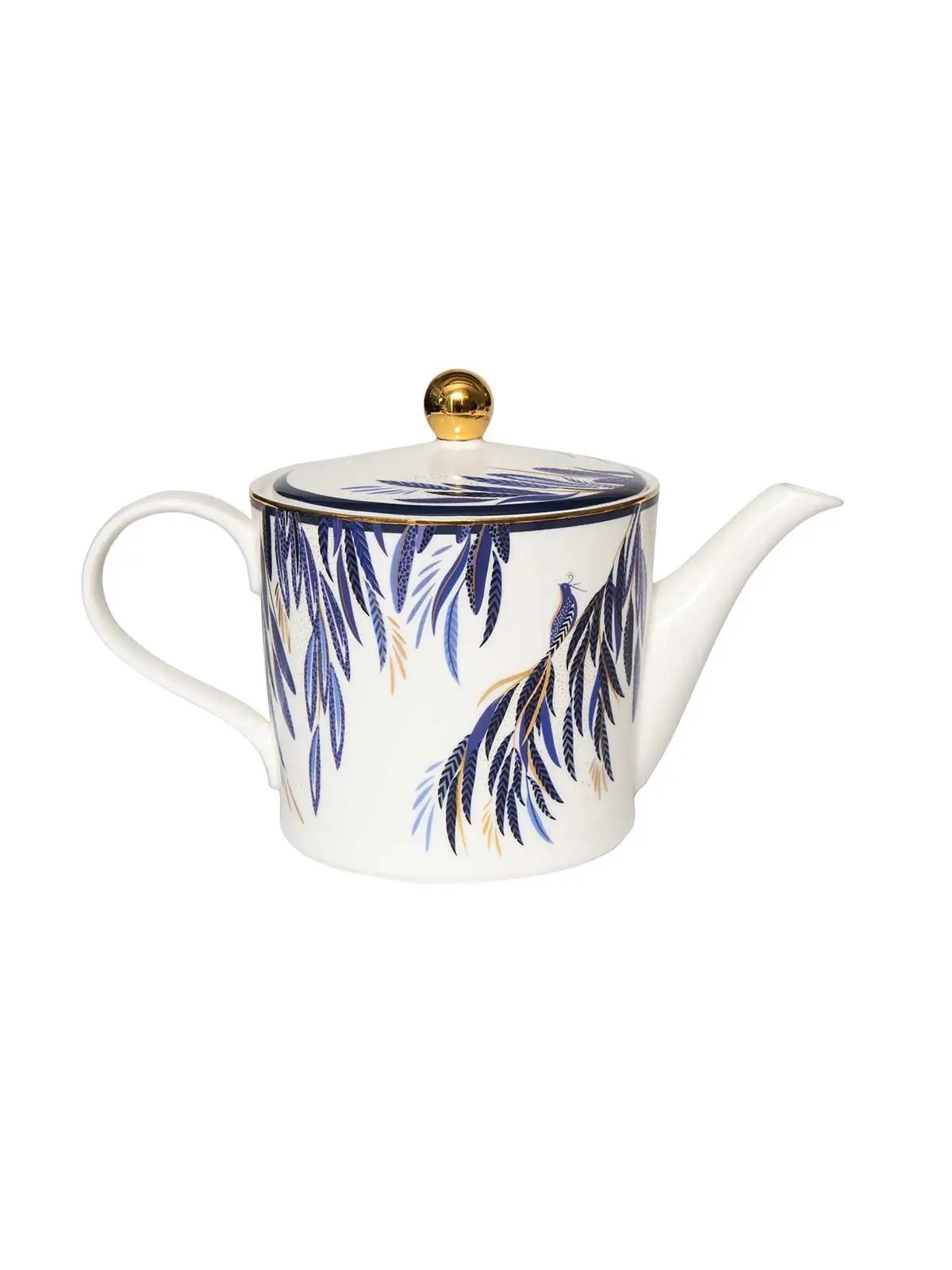 Portmeirion Sara Miller Feather Tail Anniversary teapot