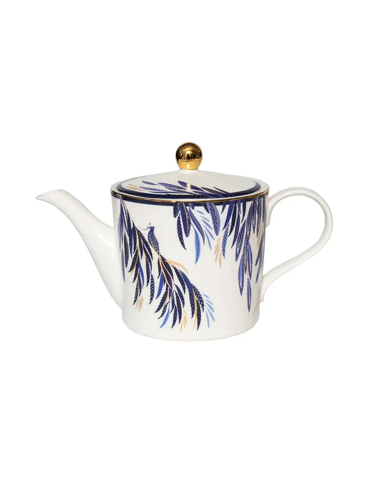 Portmeirion Sara Miller Feather Tail Anniversary teapot