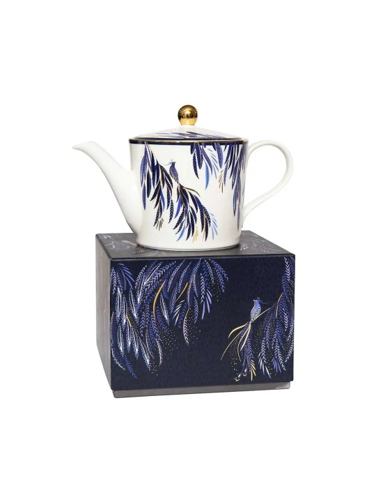 Portmeirion Sara Miller Anniversary Teapot, Feather Tail