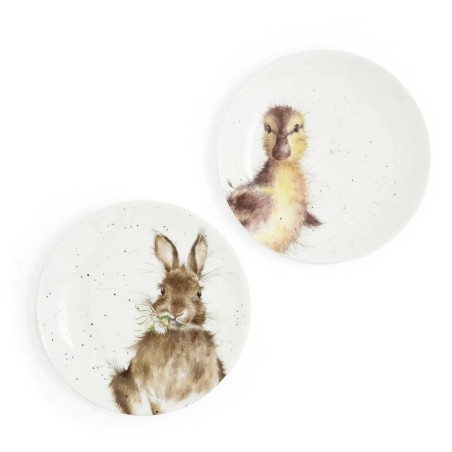 Wrendale Designs Bunny & Duckling koogitaldrikud, 2 tk