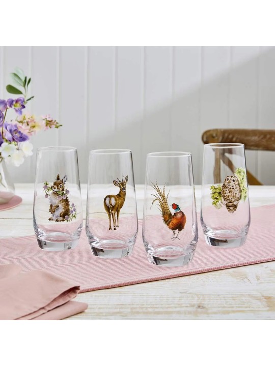 Wrendale Designs высокие стаканы, 4 шт.