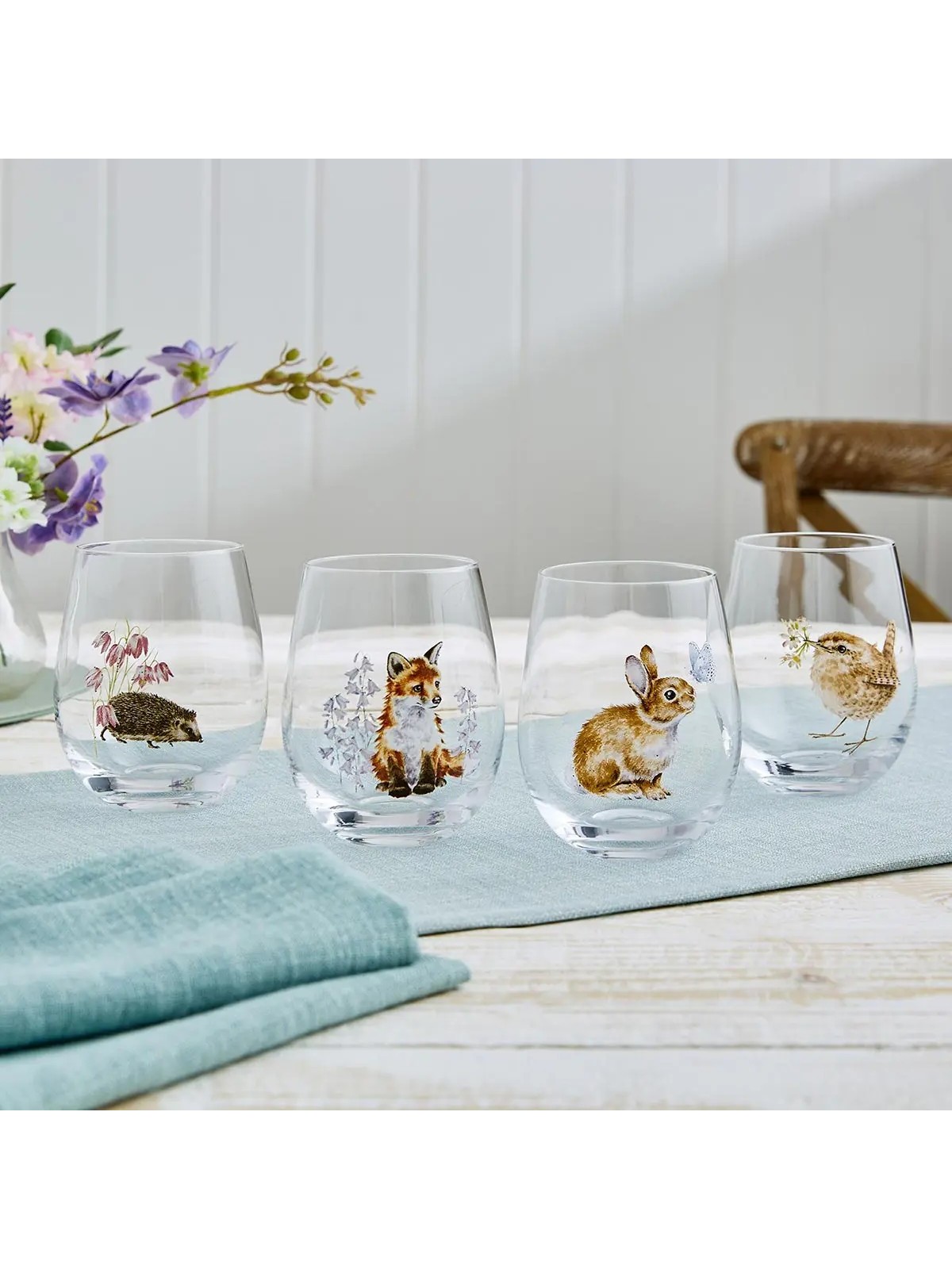 Wrendale Designs joogiklaasid, 4 tk