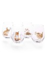Wrendale Designs Tumbler Glasses, 4 pcs