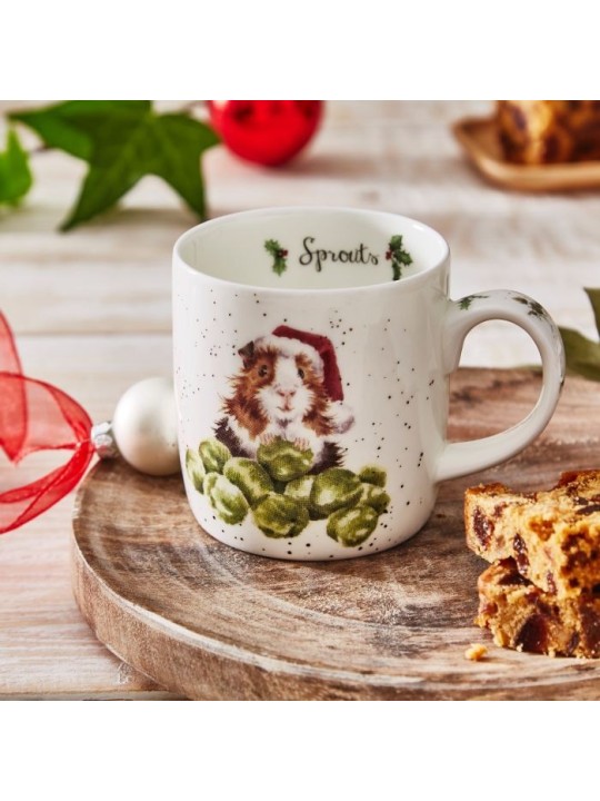Wrendale Designs Christmas Sprouts kruus meriseaga