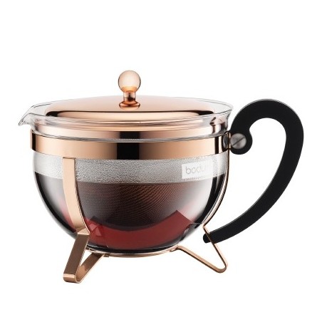 Bodum teepannu Chambord 1.3l, metallisuodatin, kupari